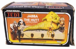 1983 Star Wars Return of the Jedi Jabba The Hutt Action Playset. Eredeti sérült dobozában