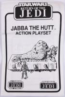 1983 Star Wars Return of the Jedi Jabba The Hutt Action Playset. Eredeti sérült dobozában