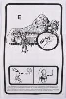 1983 Star Wars Return of the Jedi Jabba The Hutt Action Playset. Eredeti sérült dobozában