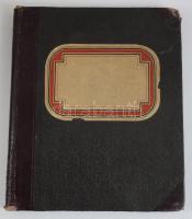 ca 1900 800 könyvcímet tartalmazó leltárlista magyar vegyes tárgyú könyvekről, félbőr füzetben