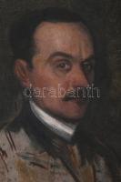 Jelzés nélkül, XX. sz. eleje, feltehetően magyar festő: Férfi portré. Olaj, vászon. Proveniencia: Sa...