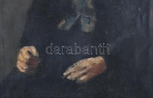 Jelzés nélkül, XX. sz. eleje, feltehetően magyar festő: Női portré. Olaj, vászon. Javított. Provenie...