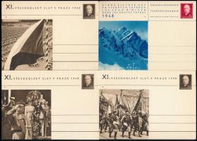 Csehszlovákia 1948-1949 39 db használatlan képes díjjegyes levelezőlap