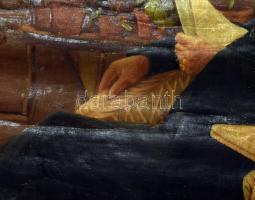 Erdélyi jelzéssel: Újságot olvasó férfi, 1934. Olaj, vászon. Sérült, feltekerve, vakráma nélkül. 140...