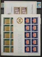 Vegyes külföldi bélyegek és levelek 8 db klf méretű berakóban, dossziéban, benne sok olasz, osztrák,...