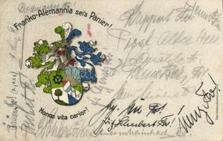 Bavarian school absolvents coat of arms litho