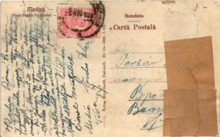 Medgyes, Mediasch, Medias; Piata Regele Ferdinand, Mediascher Bank / Ferdinánd király tér. Henrich C...