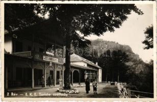 Rév, Vad, Vadu Crisului; Zichy-cseppkőbarlang, EKE (Erdélyi Kárpát Egyesület) turista szálloda, vendéglő, étterem / tourist hotel, restaurant, inn