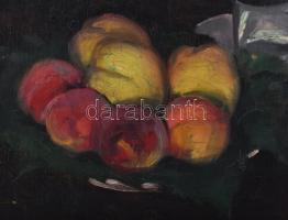 Kada Alajos (1882-1967): Csendélet, 1916. Olaj, vászon, jelzett. Sérült. Proveniencia: Saphier-gyűjt...