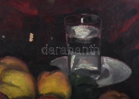 Kada Alajos (1882-1967): Csendélet, 1916. Olaj, vászon, jelzett. Sérült. Proveniencia: Saphier-gyűjt...