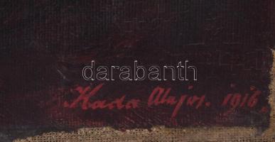 Kada Alajos (1882-1967): Csendélet, 1916. Olaj, vászon, jelzett. Sérült. Proveniencia: Saphier-gyűjt...