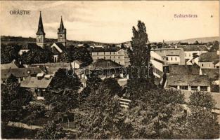Szászváros, Broos, Orastie; látkép. Szászvárosi Könyvnyomda R.T. kiadása / general view (EK)