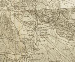 ca 1825 [Bécs környékének térképe] Wien's Umbegung. Tranquillo Mollo ( 1767-1837 ) Rézmetszet. ...