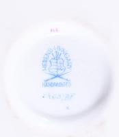 Herendi Apponyi lila mintás körmös váza, jelzett, hibátlan, m: 10,5 cm