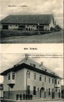 Samac, Bosanski Samac; Stovariste, Priv. zemaljska Banka za Bosnu i Hercegovinu / Lagerhaus, Priv. Landesbank für Bosnien und Hercegovina. B. W. Wien / depository, bank