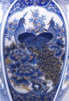 Sudo japán porcelán fedeles váza, jelzett, hibátlan, m: 20 cm