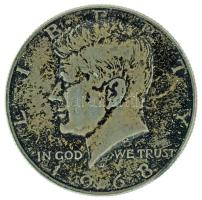 Amerikai Egyesült Államok 1968D 1/2$ Ag "Kennedy" T:XF patina USA 1968D 1/2 Dollar Ag "Kennedy" C:XF patina Krause KM#202a