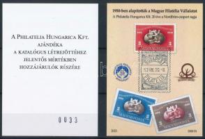 2025 A magyar bélyegek katalógusa emlékívpár, ajándék a katalógus létrejöttéhez jelentős mértékben h...