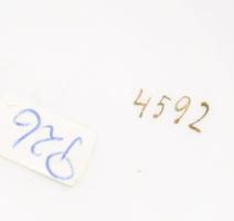 cca 1880 Osztrák emlékbögre alátéttel, kopással, d: 18,5 cm