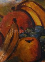 Olvashatatlan (Jaroslav Samal?) jelzéssel: Csendélet. Olaj, karton. Proveniencia: Saphier-gyűjtemény...