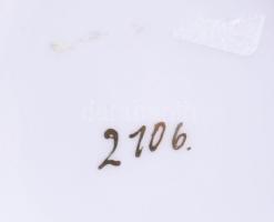 cca 1880-1900 Szecessziós komatál, kis kopással, d: 11,5 cm