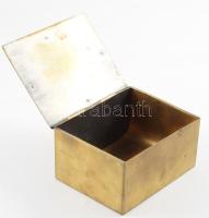 Régi díszdoboz és pohár, h: 10 cm alatt