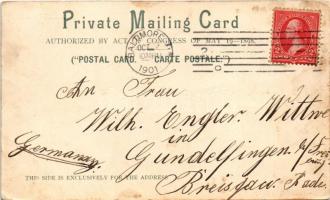 1901 Baltimore (Maryland), N. Howard Street, shops, tram. Henry Rinn jr. (fl)