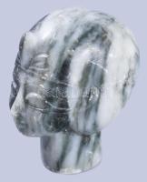 Kőből, ásványból készült 6 darabos dísztárgy tétel, m: 16 cm alatt