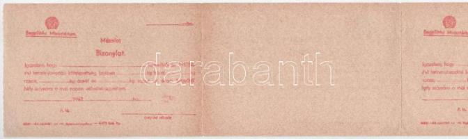 1952. "Begyűjtési Minisztérium" terménybeszolgáltatási bizonylat leporelló (19db) T:XF