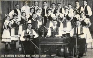 Montreali Magyar Néptánc Csoport / The Montreal Hungarian Folk Dancers Group, with advertisement on the backside (Non PC) (EB)