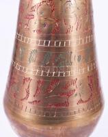 Nagy méretű réz indiai váza, díszített 40 cm