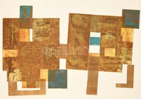 Szőcs Géza (1967-): Pozsonyi emlék, 2003. Rézkarc, magas- és mélynyomás, papír, jelzett, művészpéldány EA I/I számozással. Lapméret: 70x100 cm