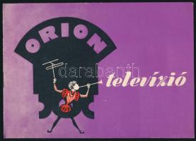 ca 1960 Orion televízió képes termékkatalógus 8 p.
