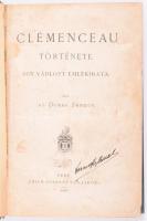 Dumas, Alexander: Clémenceau története. Egy vádlott emlékiratai Emich Gusztáv, Budapest, 1867, 324 p. Kiadói vászonkötésben
