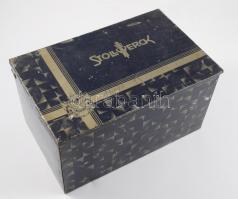1930 Stollwerck nagy méretű fém bonbonos doboz 24x14x12 cm