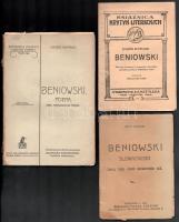 Slowacki Juliusz - Beniowski Poema Kolekcja: Arcydzieła Literatury Swiatowej. Brody, 1905. Kiadói papírköésben + 2 db Beniowski kötet