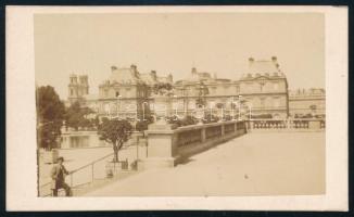 ca 1860 Luxembourg vizitkártya fotó 10x6 cm