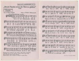 "Heute Nacht, wenn die Sterne glüh'n!" Lied aus der Operette 'Lang, lang ist...