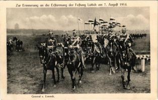 General v. Emmich, Zur Erinnerung an die Erstürmung der Festung Lüttich am 7. August 1914. Kunst-Verlag: Paul Feldheim / Otto von Emmich (EK)