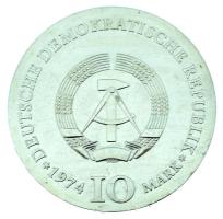 Német Demokratikus Köztársaság 1974. 10M Ag "Caspar David Friedrich" (17g/0.500/31mm) kaps...