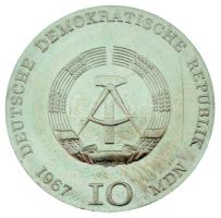 Német Demokratikus Köztársaság 1967. 10M Ag "Käthe Kollwitz" (17g/0.500/31mm) kapszulában ...