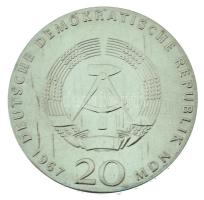 Német Demokratikus Köztársaság 1967. 20M Ag "Wilhelm von Humboldt" (21g/0.800/33mm) kapszu...