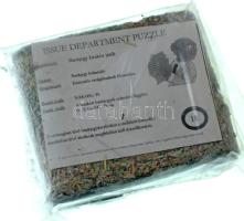 MNB "Bankjegy kirakós játék - bruttó érték 5.000.000Ft" bankjegy puzzle / bankjegytégla érvénytelenített, bedarált forintbankjegyekből