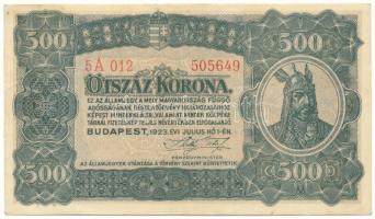 1923. 500K nyomdahely-jelölés nélkül "5A 012 505649" T:VF
Adamo K34