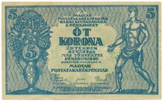 1919. 5K "MÁS TÖRVÉNYES..." "030 922.024", eltolódott hátlapi nyomat T:F Adamo K8.1