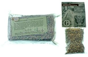 Német Szövetségi Köztársaság bankjegy puzzle / bankjegytégla érvénytelenített, bedarált Márka bankjegyekből, 75.000M értékben + Amerikai Egyesült Államok / Chicago bankjegypuzzle bedarált Dollár bankjegyekből