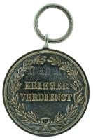 Német Birodalom / Poroszország 1872-1918. "Harcos Érdemérem" jelzetlen Ag kitüntetés mells...