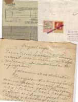 3 db háború előtti illetékbélyeges irat