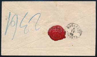 1875 3kr díjjegyes boríték budapesti helyi levélként (50.000)