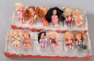 12 db Mattel baba, jelzettek. kb 12 cm